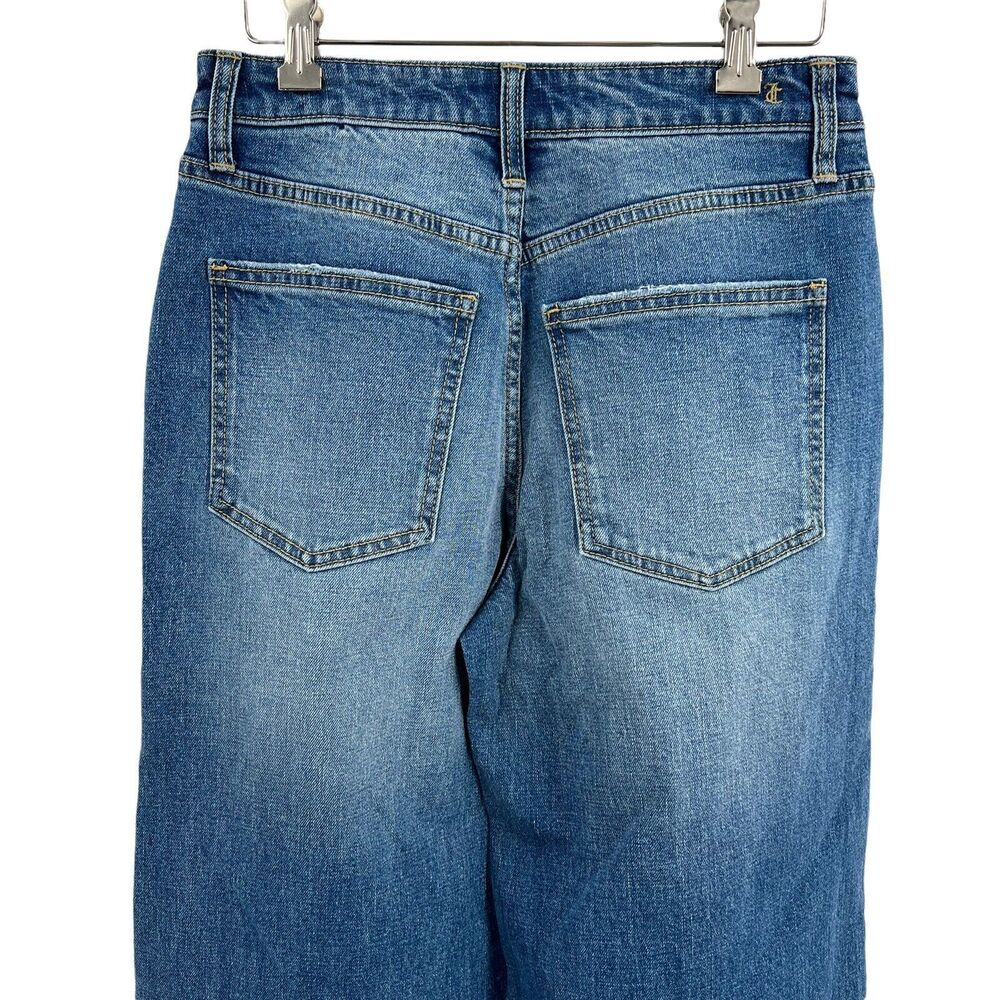 Juicy Couture Wide Leg Destroyed Jeans Size 26 New - Picture 6 of 8